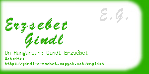erzsebet gindl business card