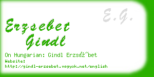 erzsebet gindl business card